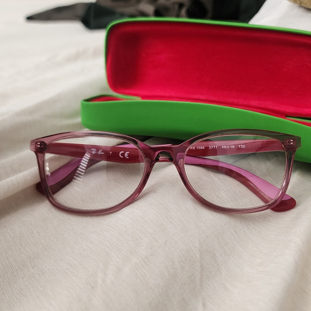 Ray-Ban Eyeglasses Kids 49mm Violet Pink RB1586 3777 Junior Frames Only - Picture 8 of 9